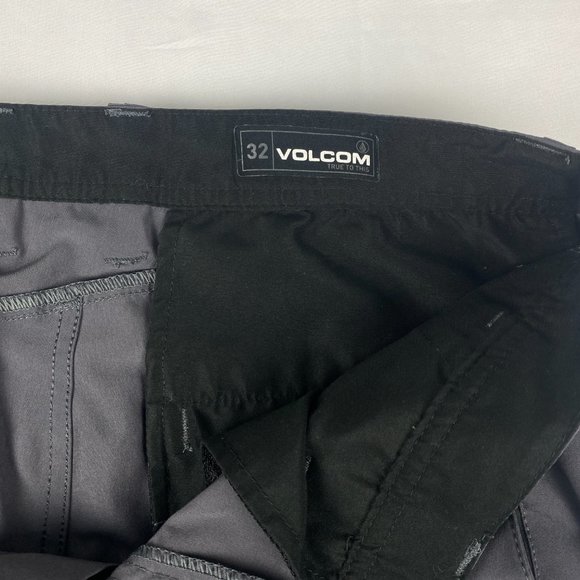 Volcom Pants Mens 32 (33) True To This Chino Gray Stretch Lightweight Skate - Picture 10 of 16